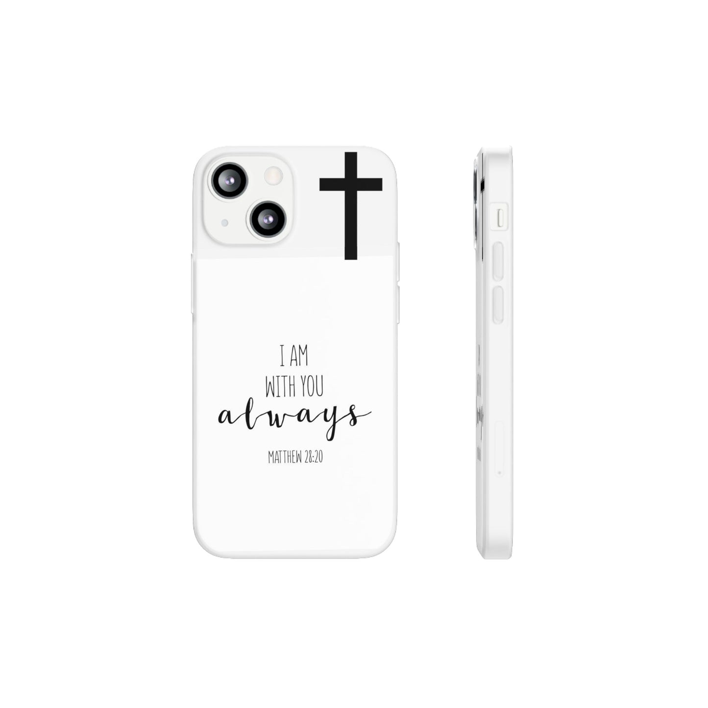 christian phone case with bible verse and cross