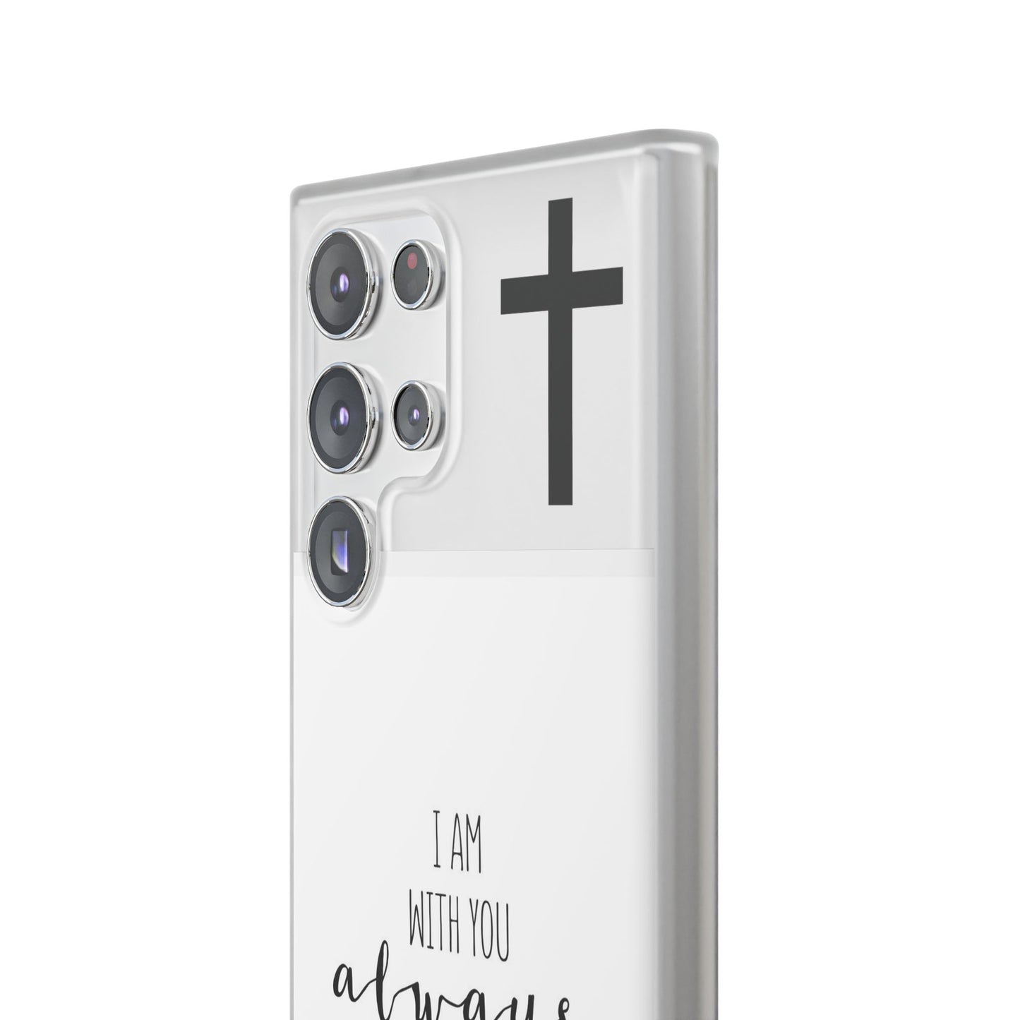 christian phone case with bible verse and cross