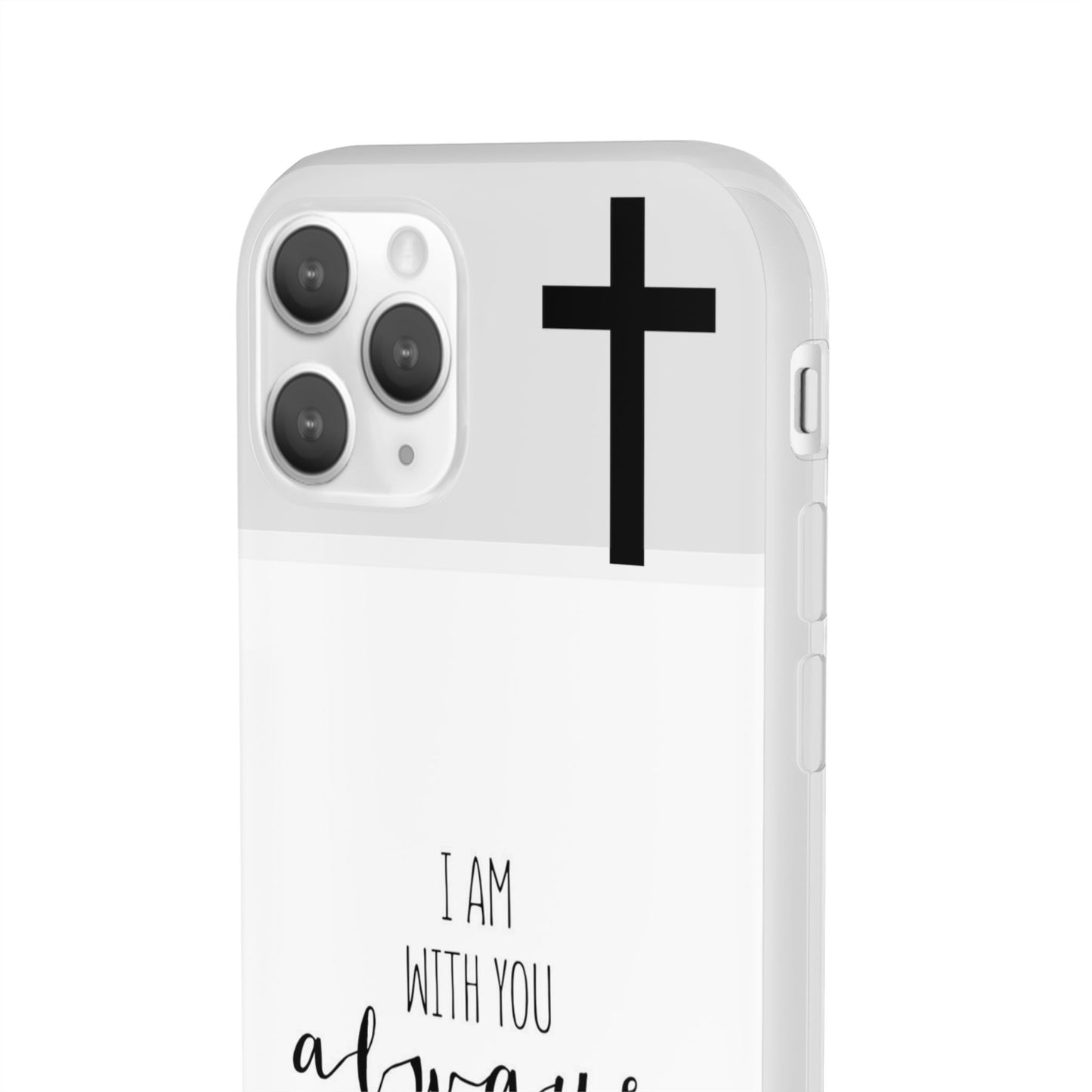 christian phone case with bible verse and cross