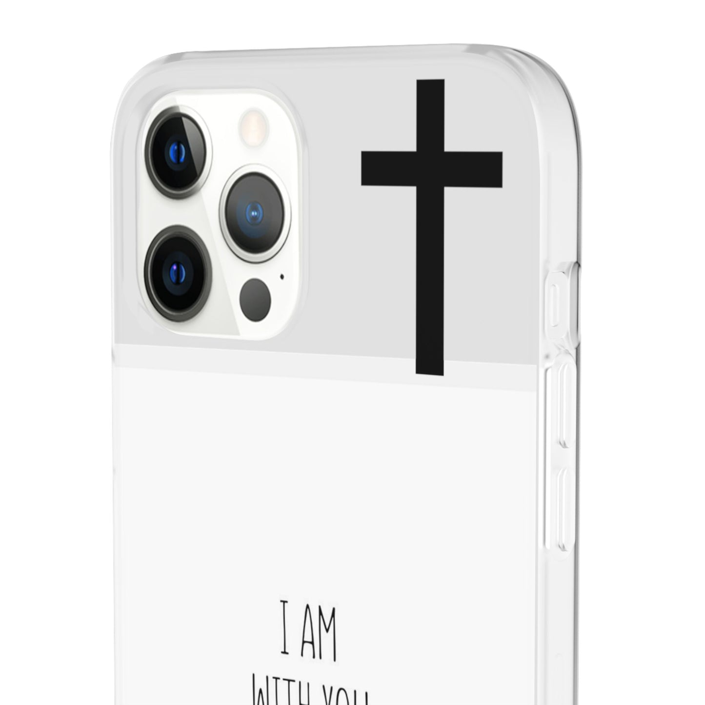 christian phone case with bible verse and cross