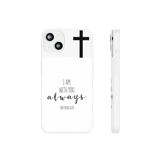 christian phone case with bible verse and cross