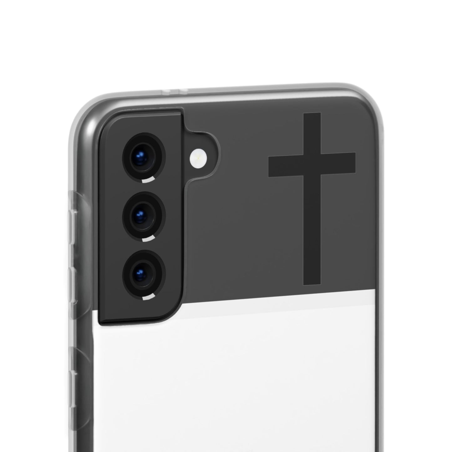 christian phone case with bible verse and cross