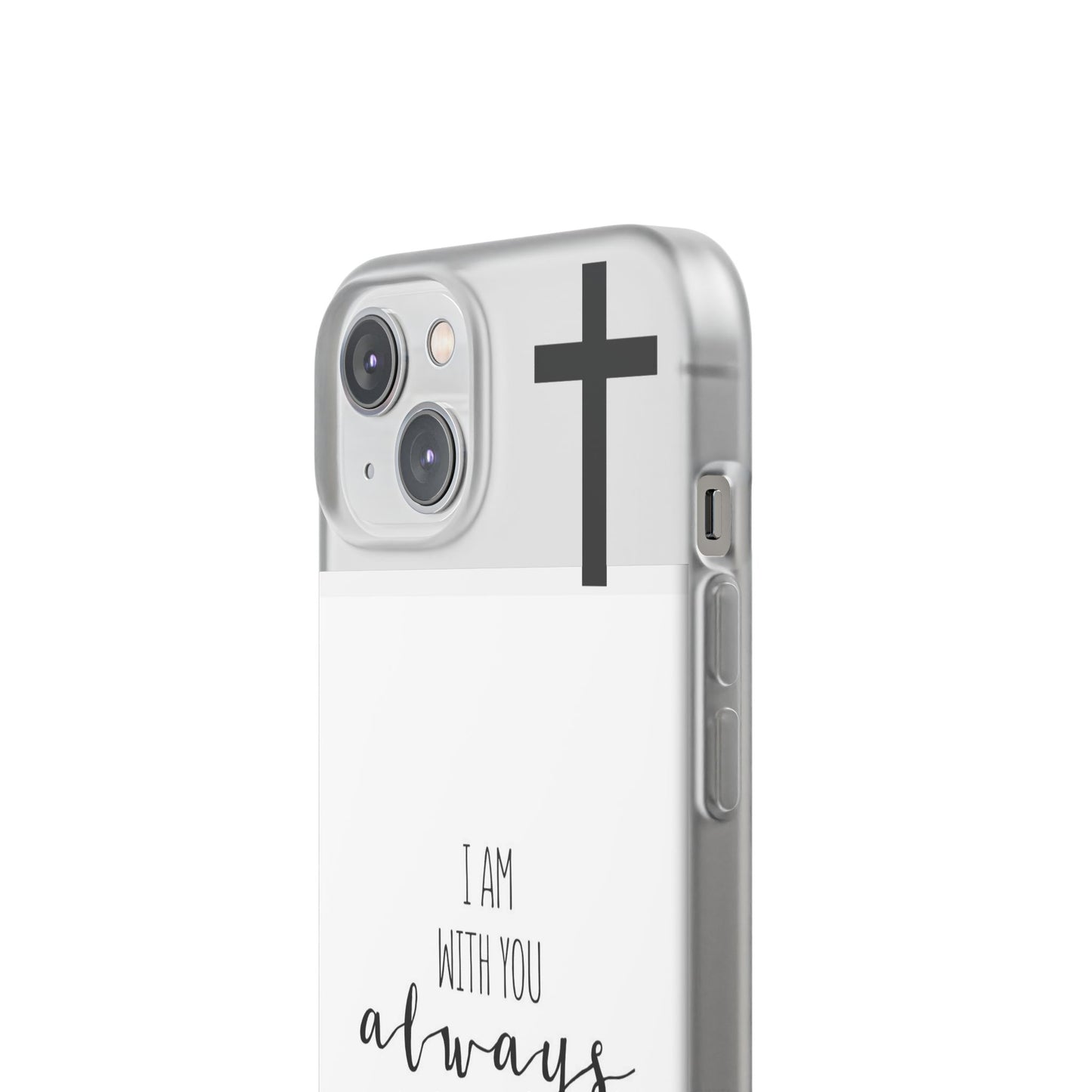 christian phone case with bible verse and cross