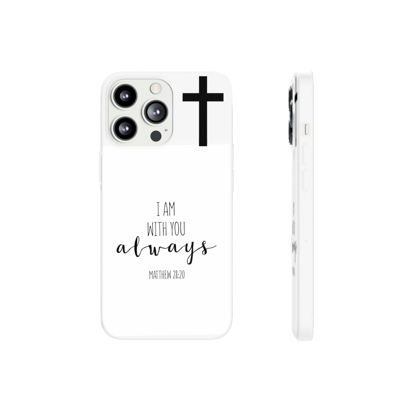 christian phone case with bible verse and cross