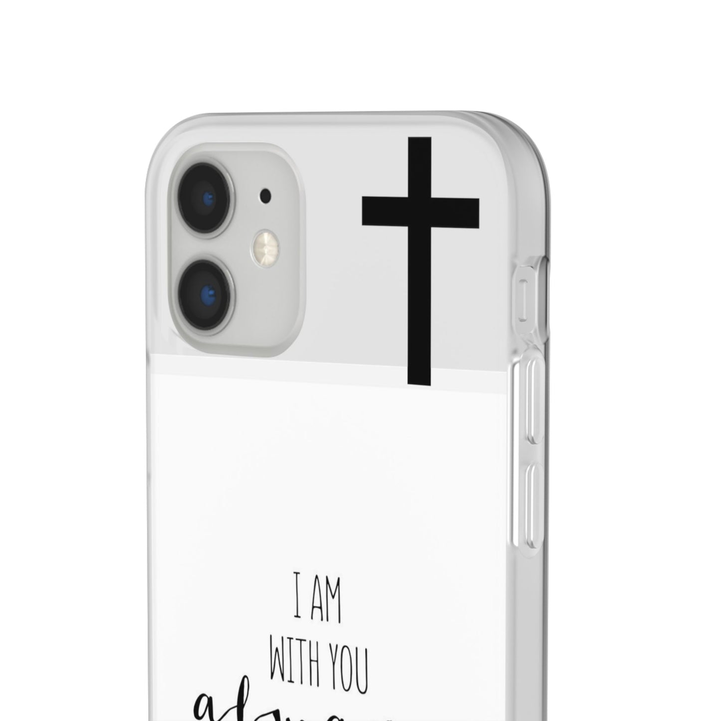 christian phone case with bible verse and cross