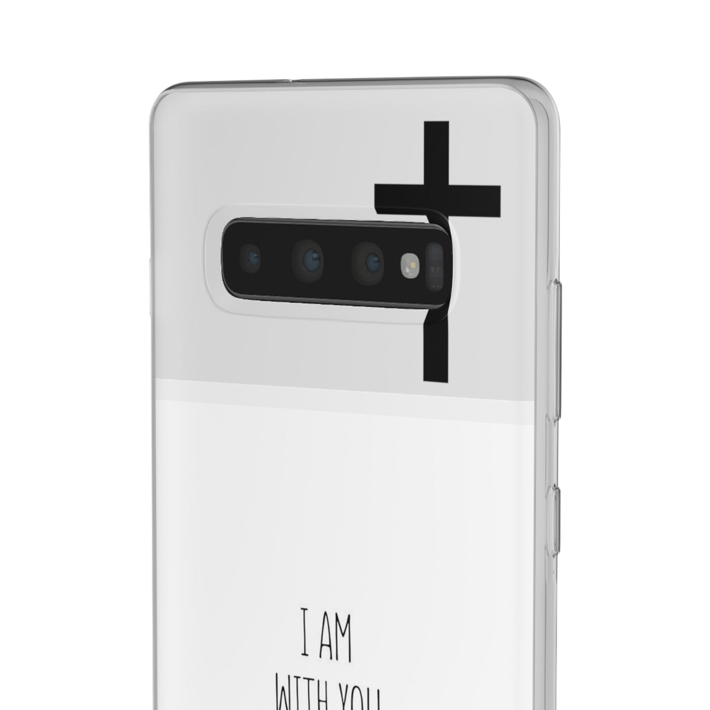 christian phone case with bible verse and cross