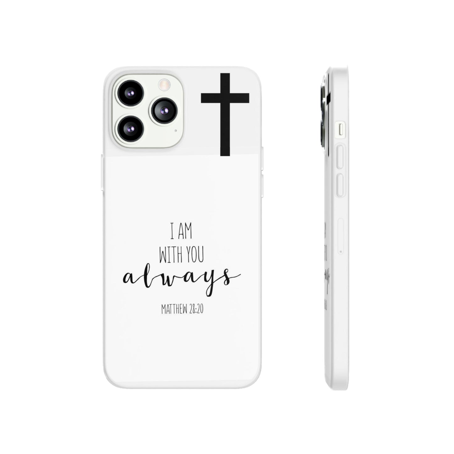 christian phone case with bible verse and cross