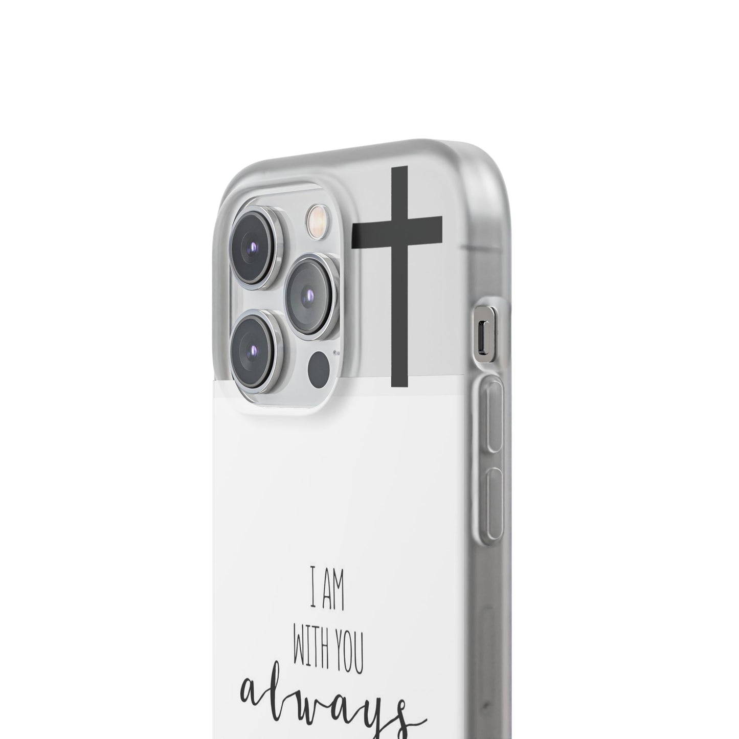 christian phone case with bible verse and cross