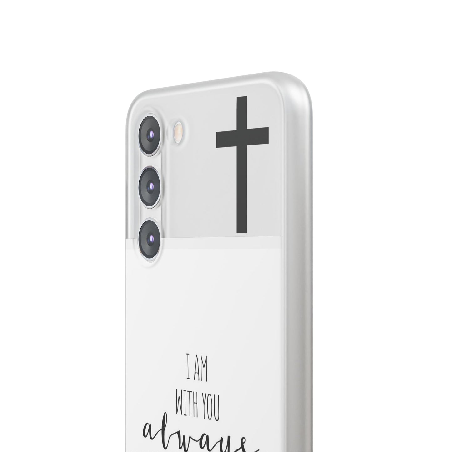 christian phone case with bible verse and cross