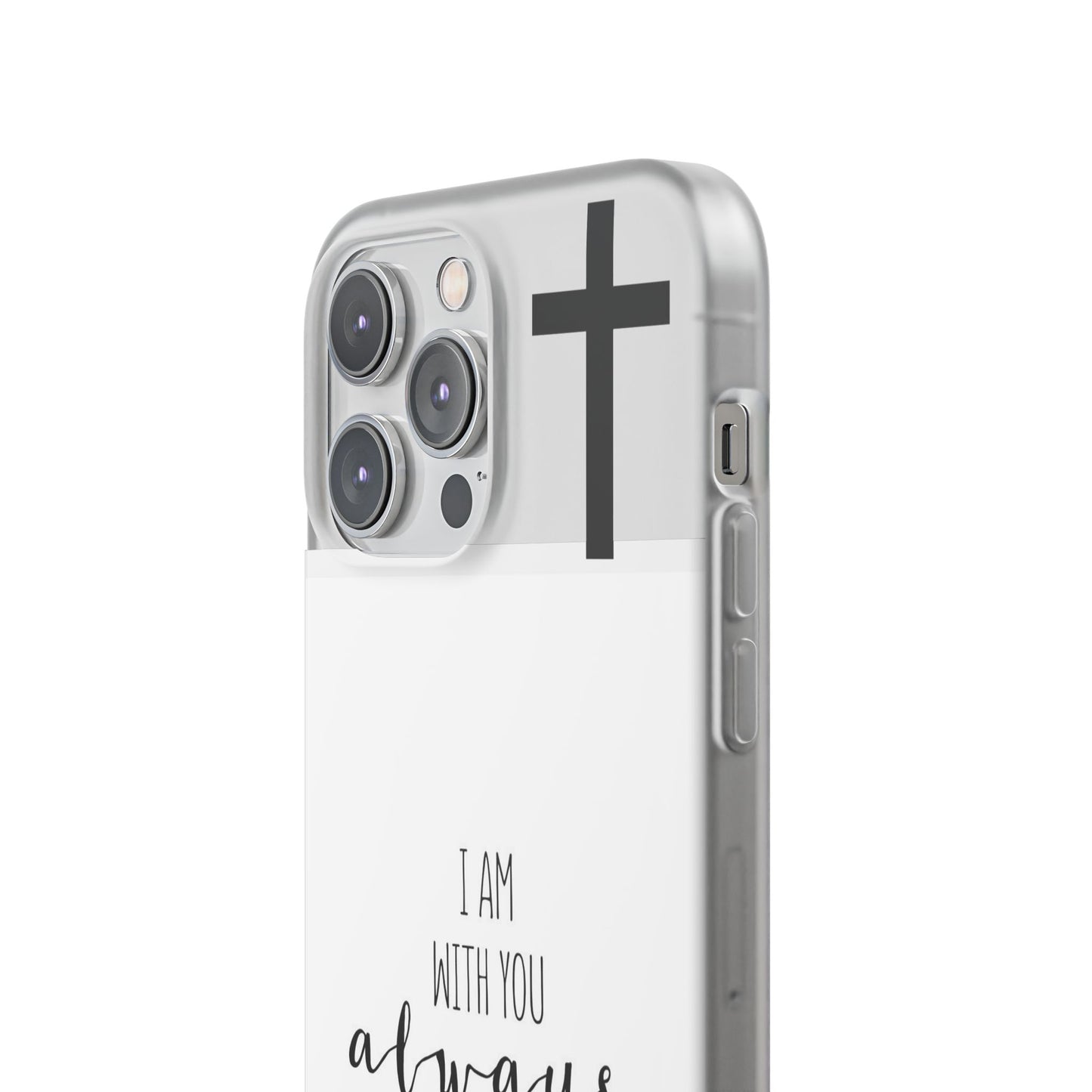 christian phone case with bible verse and cross