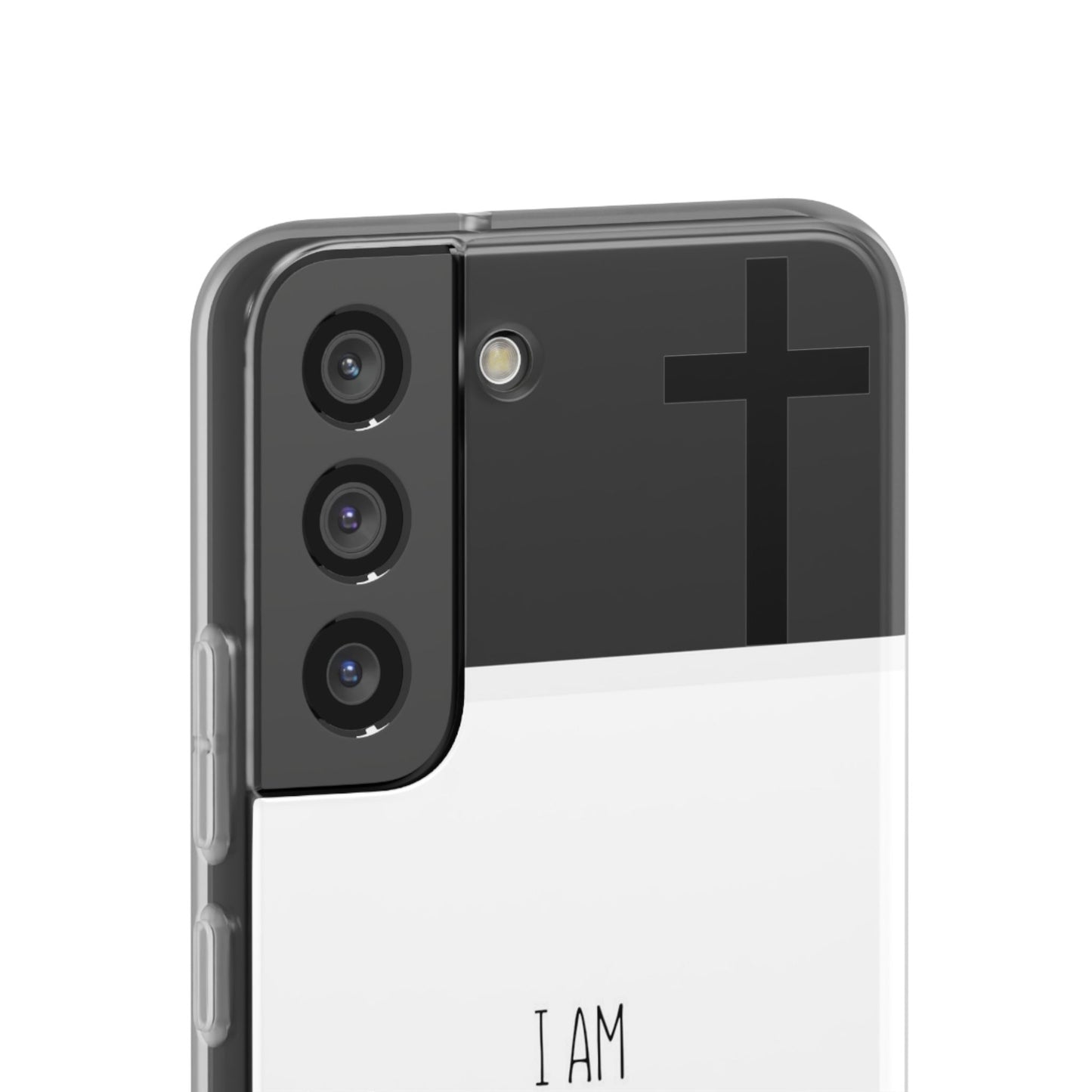 christian phone case with bible verse and cross