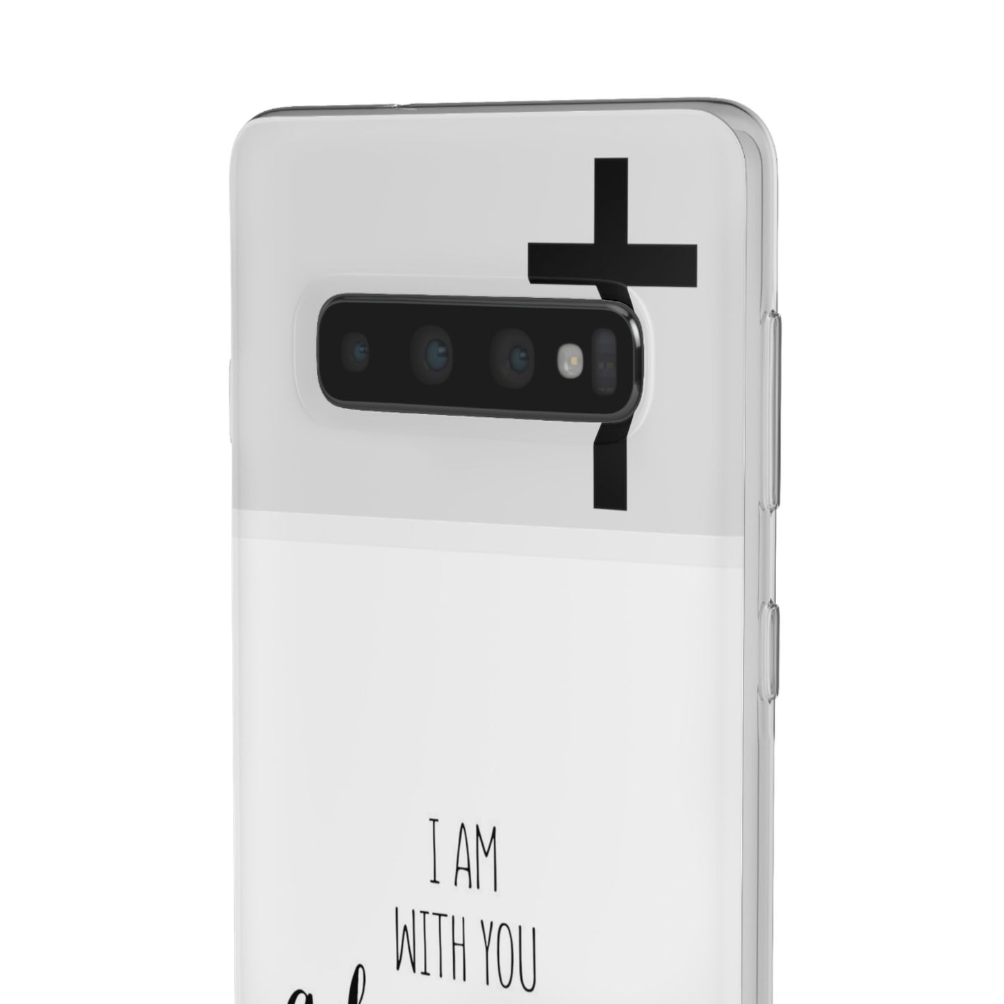 christian phone case with bible verse and cross