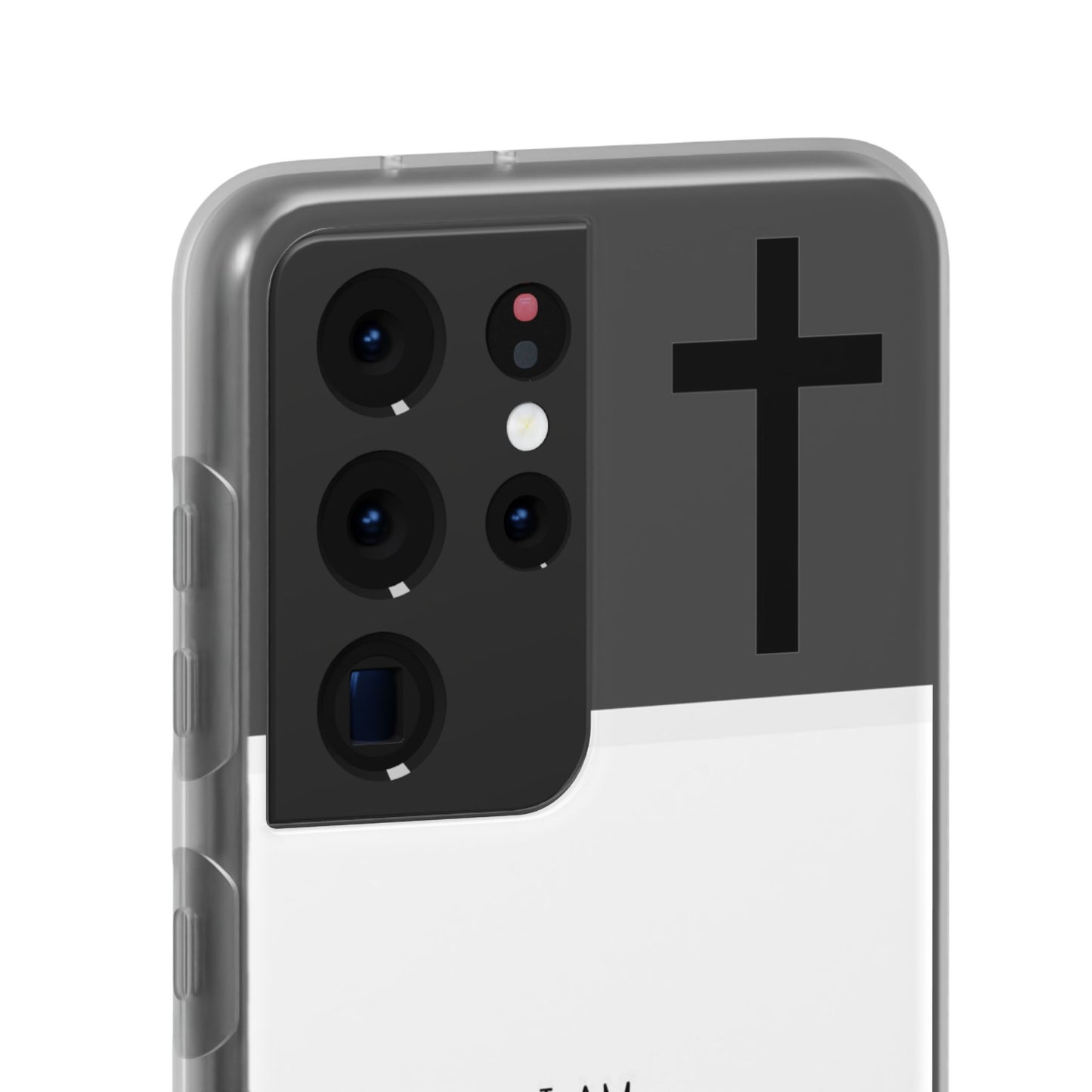 christian phone case with bible verse and cross