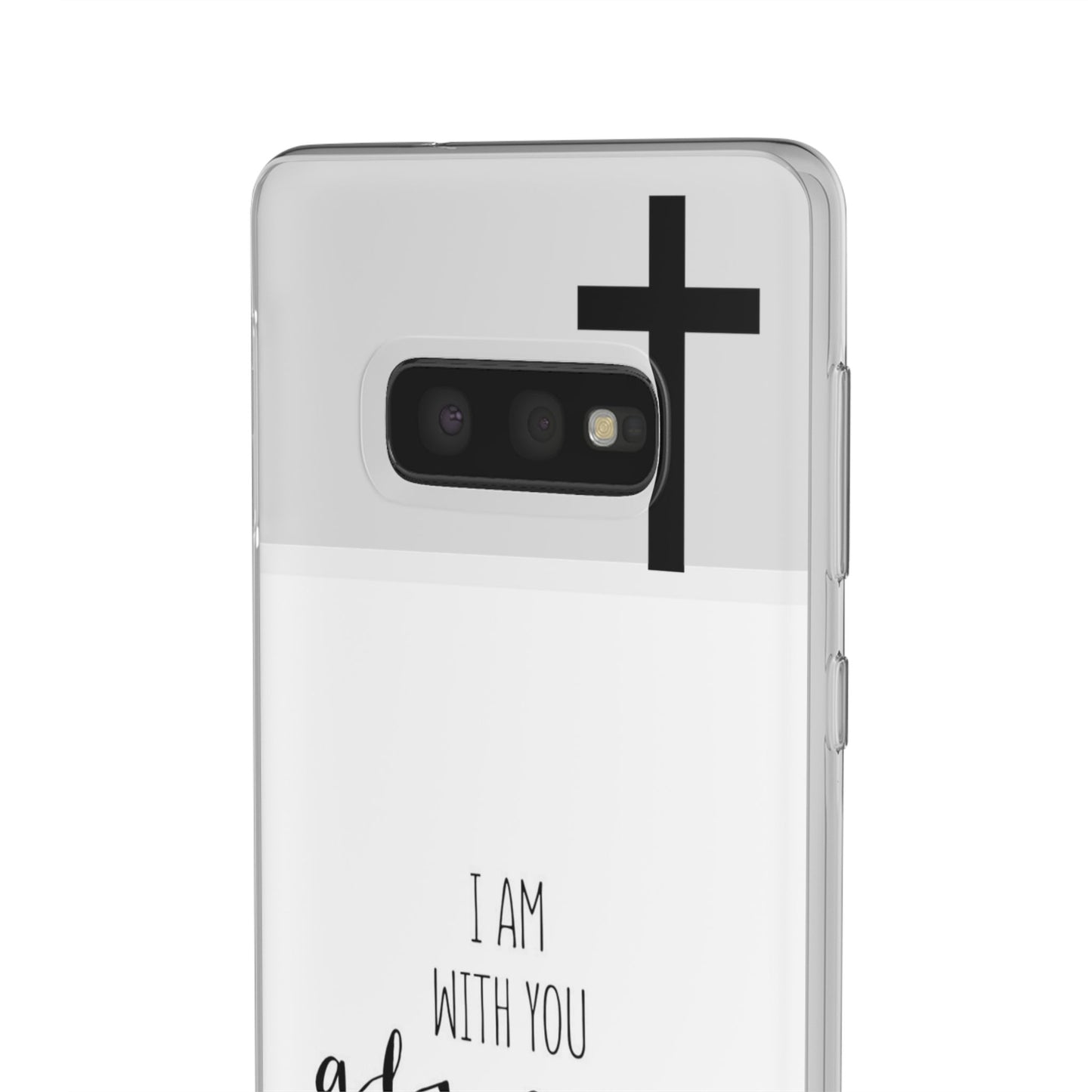 christian phone case with bible verse and cross