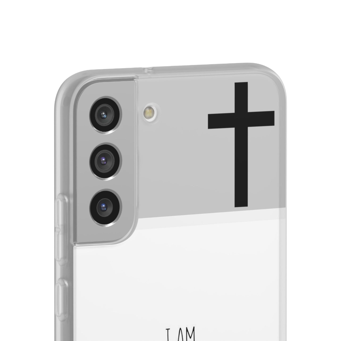 christian phone case with bible verse and cross