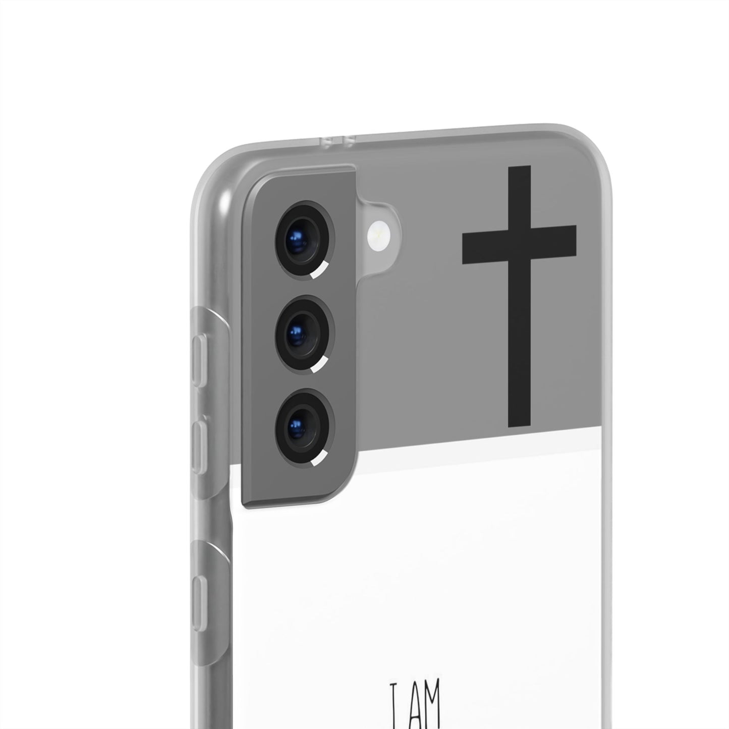 christian phone case with bible verse and cross