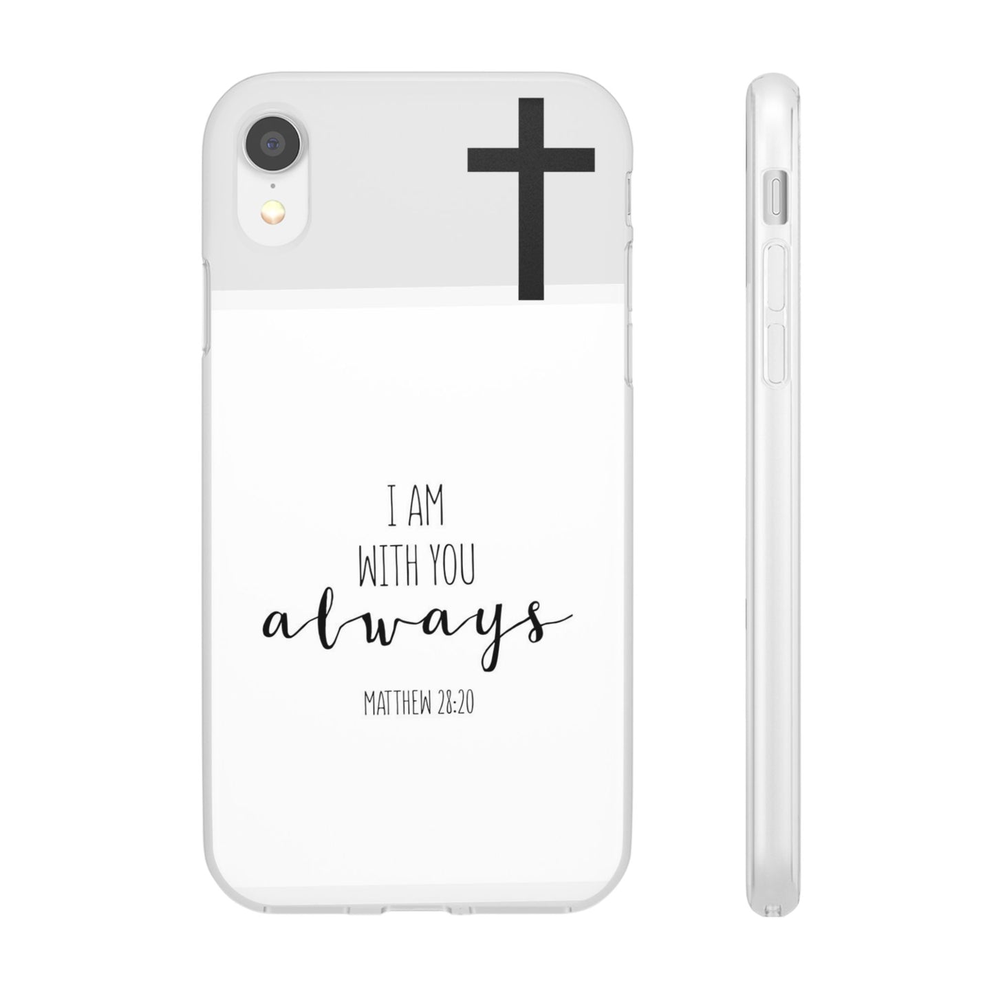 christian phone case with bible verse and cross