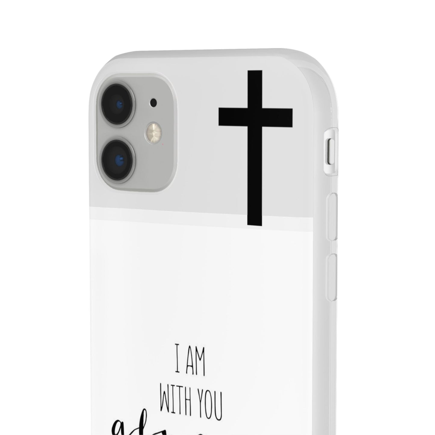 christian phone case with bible verse and cross