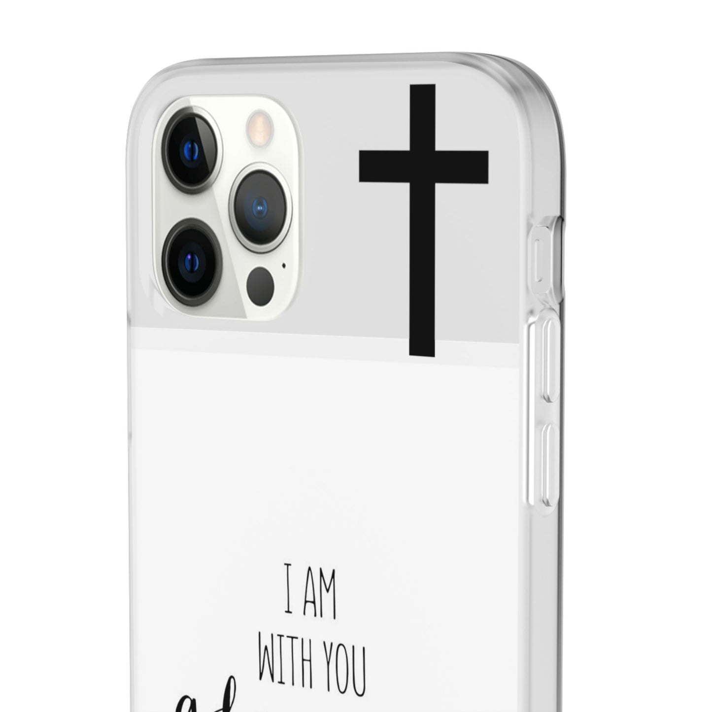 christian phone case with bible verse and cross