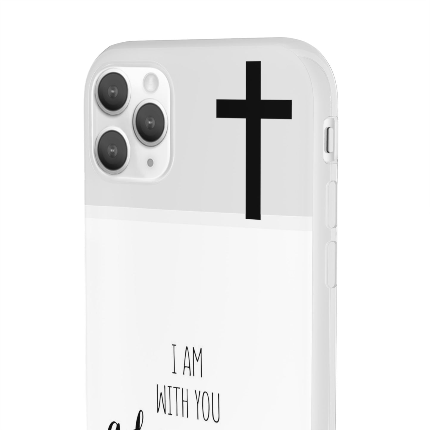 christian phone case with bible verse and cross